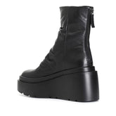 CafèNoir Tronchetto con Pieghe in Nappa Nero